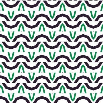 Seamless vector pattern in geometric ornamental style Stock Illustration