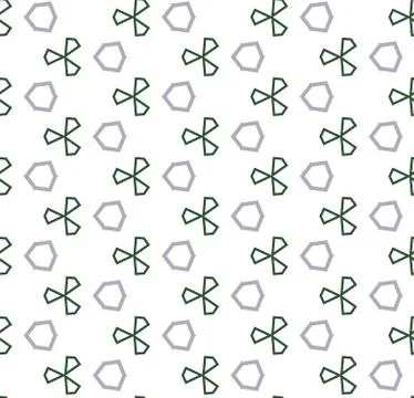 Seamless vector pattern in geometric ornamental style Stock Illustration