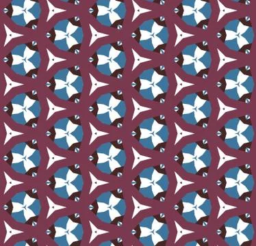Seamless vector pattern in geometric ornamental style 스톡 일러스트