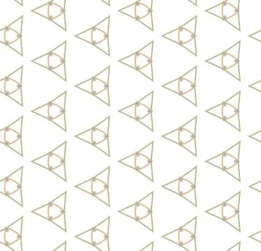 Seamless vector pattern in geometric ornamental style Stock Illustration