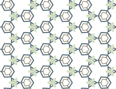 Seamless vector pattern in geometric ornamental style Stock Illustration