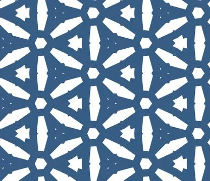 Seamless vector pattern in geometric ornamental style Stock Illustration