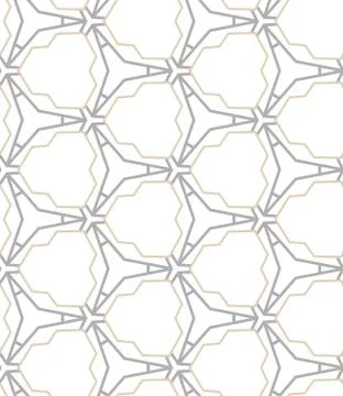 Seamless vector pattern in geometric ornamental style Stock Illustration