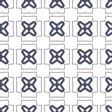 Seamless vector pattern in geometric ornamental style Иллюстрация