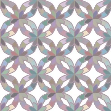 Seamless vector pattern in geometric ornamental style Stock Illustration