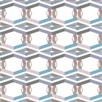 Seamless vector pattern in geometric ornamental style Stock Illustration