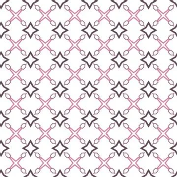 Seamless vector pattern in geometric ornamental style Stock Illustration