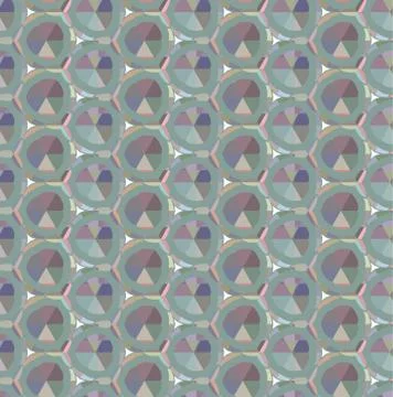 Seamless vector pattern in geometric ornamental style Stock-Illustration