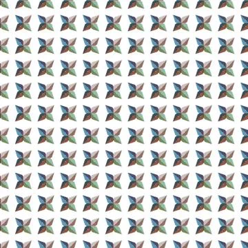 Seamless vector pattern in geometric ornamental style Stock Illustration