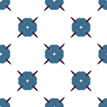 Seamless vector pattern in geometric ornamental style Illustrazione stock