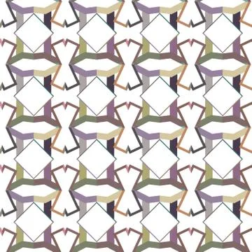 Seamless vector pattern in geometric ornamental style Stock Illustration