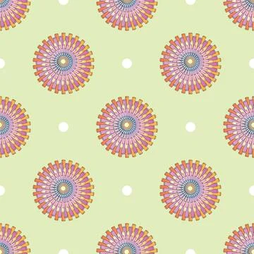Seamless vector pattern in geometric ornamental style Illustrazione stock