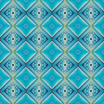 Seamless vector pattern in geometric ornamental style Stock Illustration