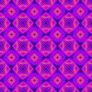 Seamless vector pattern in geometric ornamental style Stock Illustration