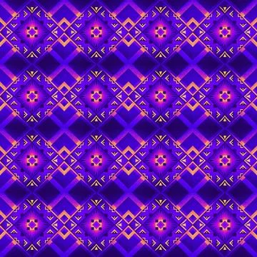 Seamless vector pattern in geometric ornamental style Stock Illustration