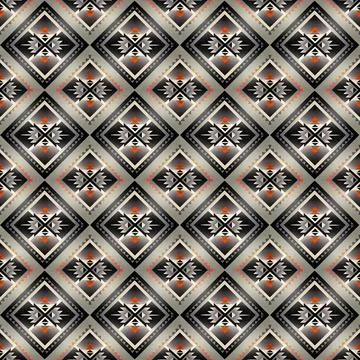 Seamless vector pattern in geometric ornamental style Illustrazione stock