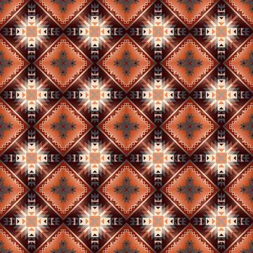 Seamless vector pattern in geometric ornamental style Illustrazione stock