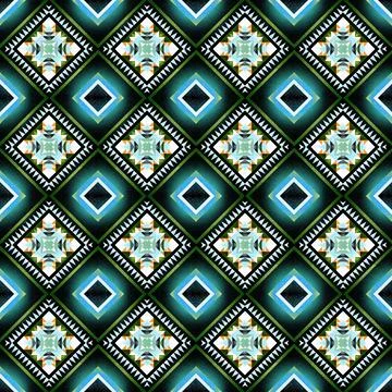 Seamless vector pattern in geometric ornamental style Stock Illustration