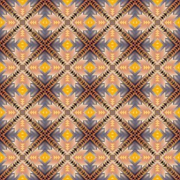 Seamless vector pattern in geometric ornamental style Stock-Illustration