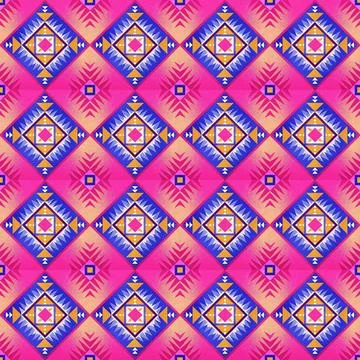 Seamless vector pattern in geometric ornamental style Stock Illustration