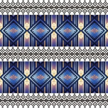 Seamless vector pattern in geometric ornamental style Stock Illustration