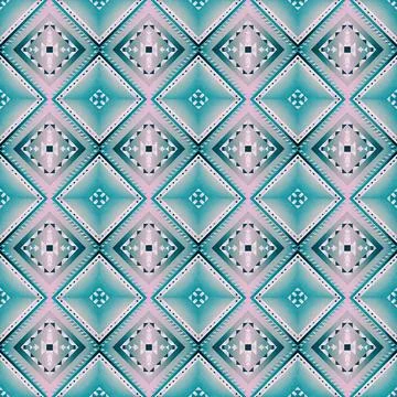 Seamless vector pattern in geometric ornamental style Stock Illustration