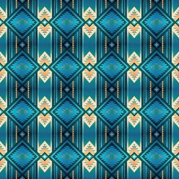 Seamless vector pattern in geometric ornamental style Illustrazione stock