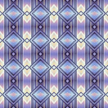 Seamless vector pattern in geometric ornamental style Illustrazione stock