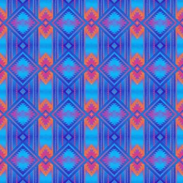 Seamless vector pattern in geometric ornamental style Stock Illustration