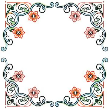 Seamless vector pattern in geometric ornamental style Stock Illustration