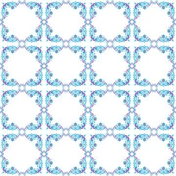 Seamless vector pattern in geometric ornamental style Stock Illustration