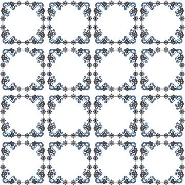 Seamless vector pattern in geometric ornamental style Stock Illustration
