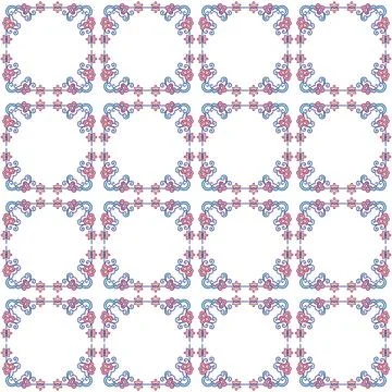 Seamless vector pattern in geometric ornamental style Stock Illustration