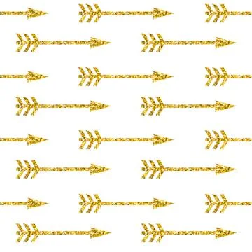 Seamless vector pattern with gold glitter Stock Illustration