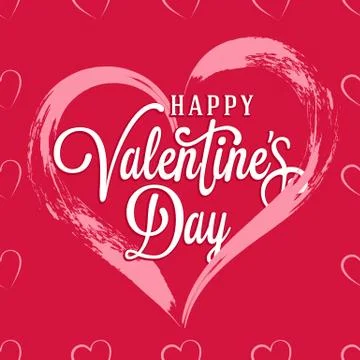 Seamless vector pattern from the graceful repeating hearts 스톡 일러스트