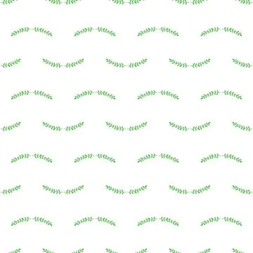 Seamless vector pattern with green leaves. Decorative background. Modern mini Stock-Illustration