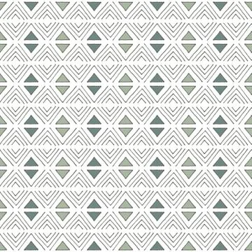 Seamless vector pattern. Green triangle background. Abstract  ornament 스톡 일러스트