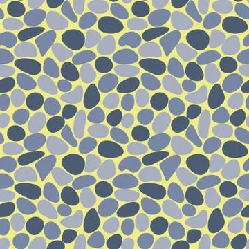 Seamless vector pattern with grey pebbles Illustrazione stock