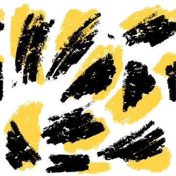 Seamless vector pattern with grunge rubber stamps Stock Illustration