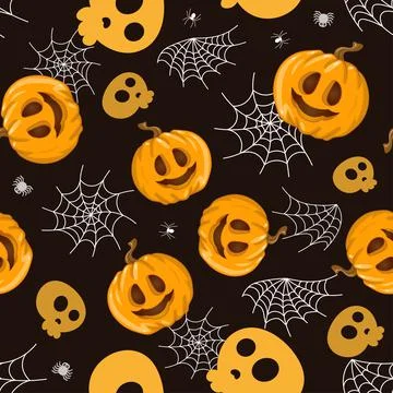 Seamless vector pattern for Halloween design. Vector イラスト素材