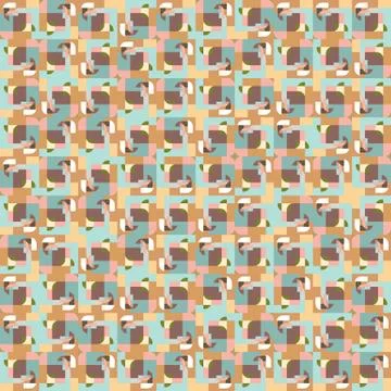 Seamless vector pattern. Hand drawn square geometric mosaic grid. Modern all Stock Illustration