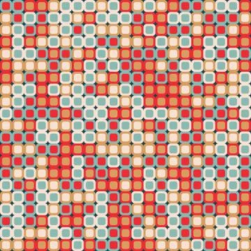 Seamless vector pattern. Hand drawn square geometric mosaic grid. Modern all Stock Illustration