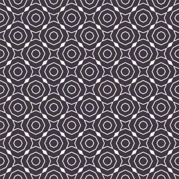 Seamless vector pattern. Hand drawn mosaic tile shapes. Repeating geo star 스톡 일러스트