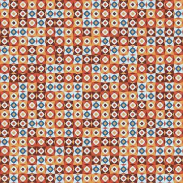 Seamless vector pattern. Hand drawn square geometric mosaic grid. Modern all Stock Illustration