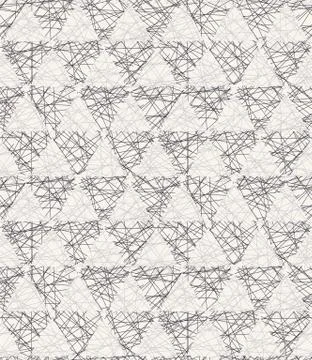 Seamless vector pattern. Hand drawn rough textured triangle. Repeating geo Stock Illustration