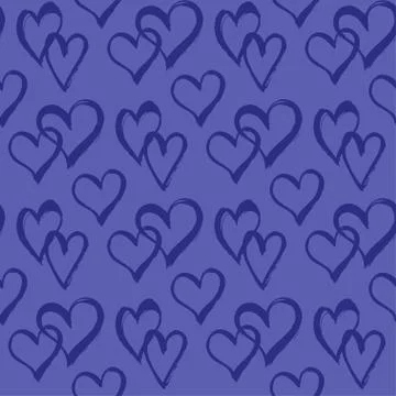 Seamless vector pattern with hearts. Stock Illustration