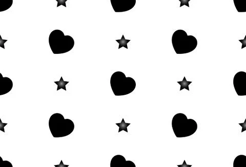 Seamless vector pattern of hearts. Seamless background. Feast of St. Valentin Stock Illustration