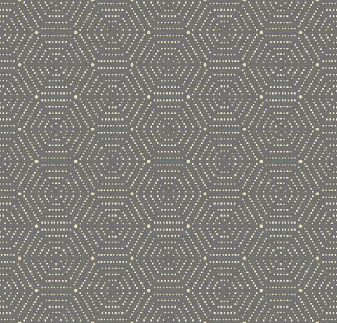 Seamless Vector Pattern With Hexagonal Dotted Shapes 스톡 일러스트