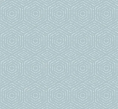 Seamless Vector Pattern With Hexagonal Dotted Shapes 스톡 일러스트