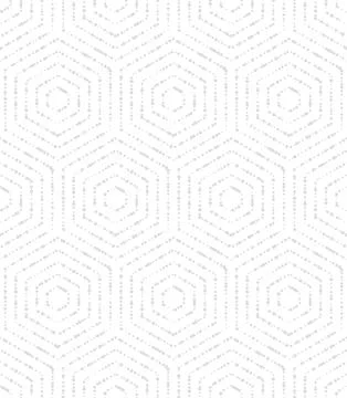 Seamless Vector Pattern With Hexagonal Dotted Shapes Stockillustratie
